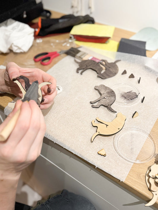 Vanerikoristeiden käsittely ja säilyttäminen