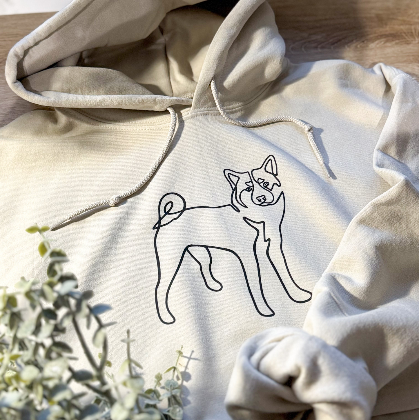 HUPPARI - custom one line kuvalla