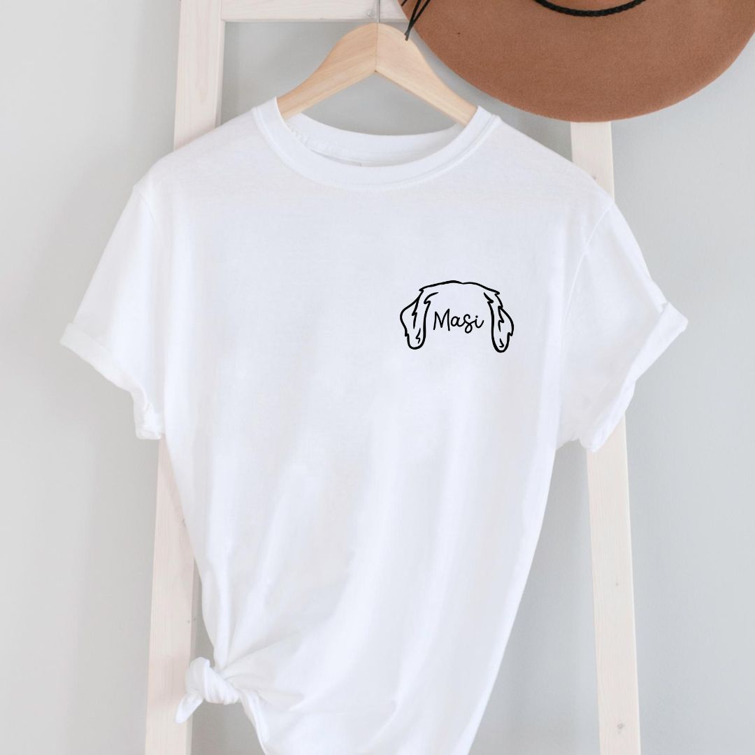 T-PAITA - custom korvakuvituksella