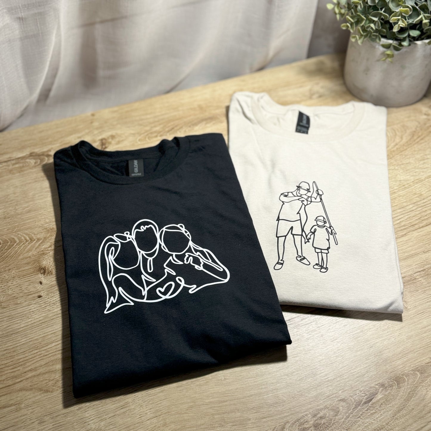 T-PAITA - custom one line kuvalla