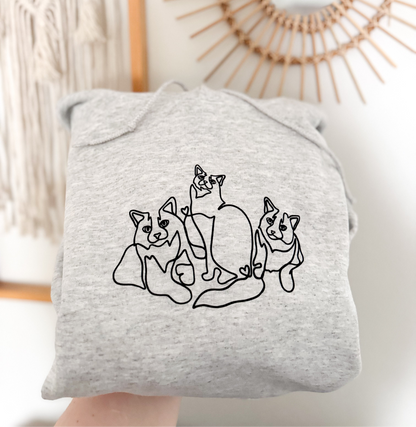 HUPPARI - custom one line kuvalla