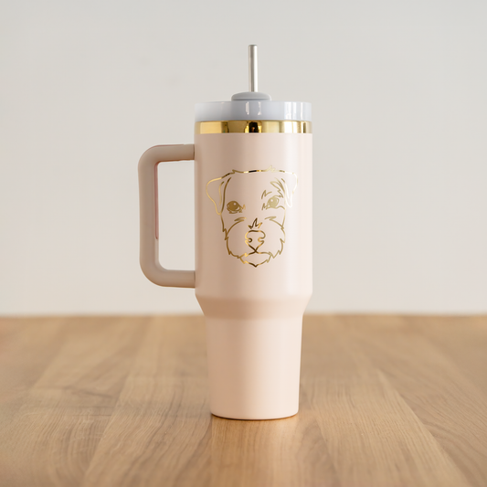 Digitaalinen kuvitus Kibon laserkaiverrukseen (lemmikin kasvot)